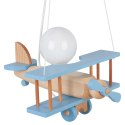 Lampa wisząca Samolot mały błękitno-naturalny Hellux