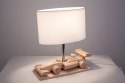 Lampa stołowa Wyścigówka biała Hellux