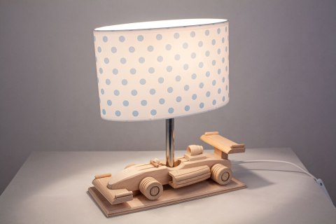 Lampa stołowa Wyścigówka kropki Hellux