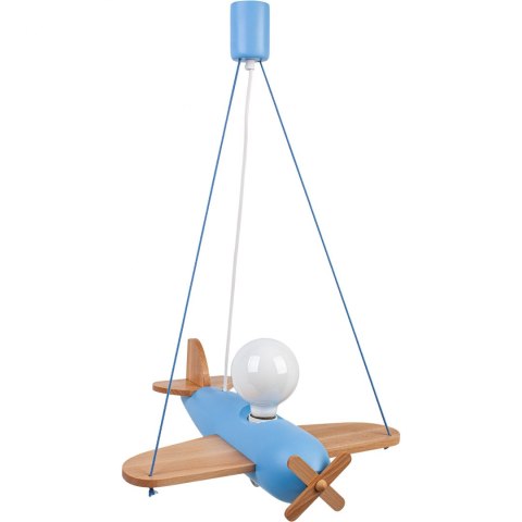 Lampa wisząca Clipper naturalno-błękitny Hellux