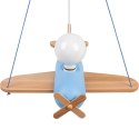 Lampa wisząca Clipper naturalno-błękitny Hellux