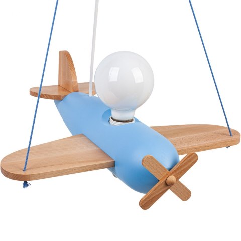 Lampa wisząca Clipper naturalno-błękitny Hellux