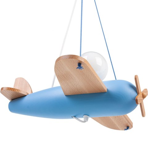Lampa wisząca Clipper naturalno-błękitny Hellux