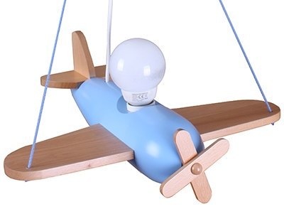 Lampa wisząca Clipper naturalno-błękitny Hellux