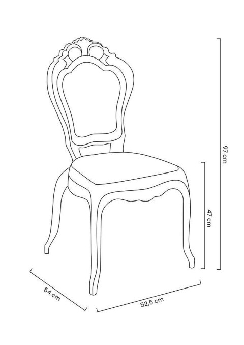 Krzesło KING transparentne - poliwęglan