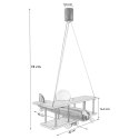 Lampa wisząca Samolot duży zielono- błękitny Hellux