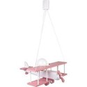Lampa wisząca Samolot duży różowo-biały Hellux
