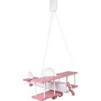 Lampa wisząca Samolot duży różowo-biały Hellux