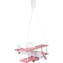Lampa wisząca Samolot duży różowo-biały Hellux