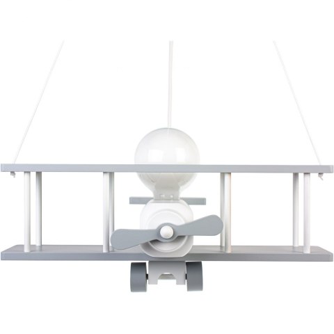 Lampa wisząca Samolot duży szaro-biały Hellux