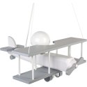 Lampa wisząca Samolot duży szaro-biały Hellux
