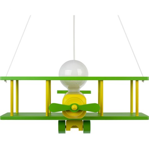Lampa wisząca Samolot duży zielono - seledynowy Hellux
