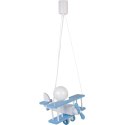 Lampa wisząca Samolot mały błękitno-biały Hellux