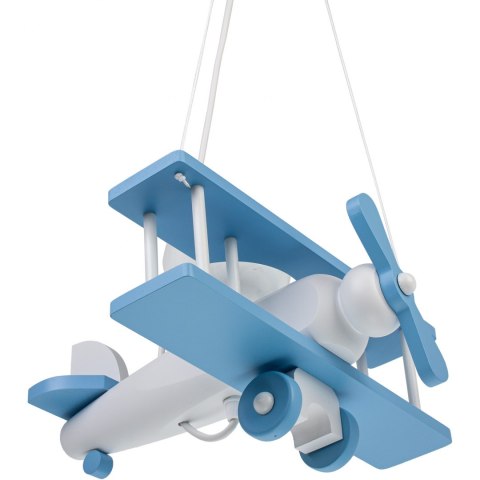 Lampa wisząca Samolot mały błękitno-biały Hellux