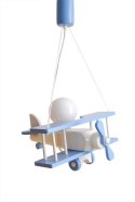 Lampa wisząca Samolot mały błękitno-biały Hellux