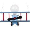 Lampa wisząca Samolot mały niebiesko-czarny-czerwony Hellux