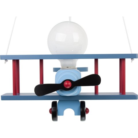 Lampa wisząca Samolot mały niebiesko-czarny-czerwony Hellux