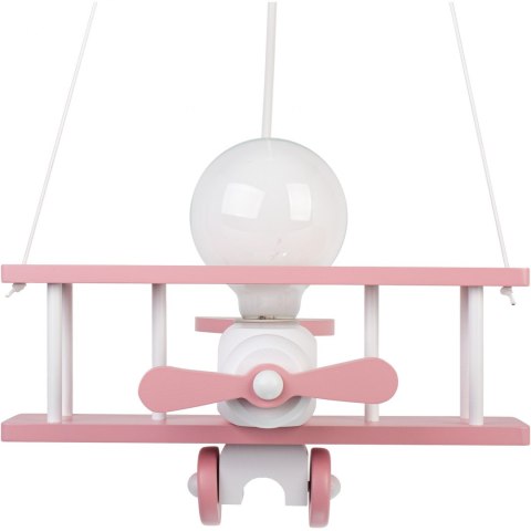 Lampa wisząca Samolot mały różowo-biały Hellux