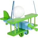 Lampa wisząca Samolot mały zielono-błękitny Hellux