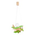 Lampa wisząca Samolot mały zielono-naturalny Hellux