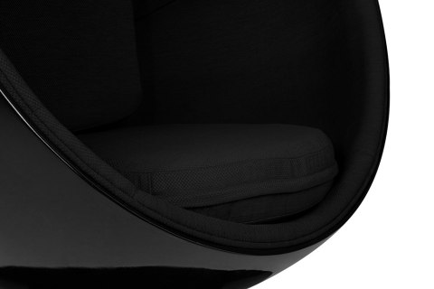 Fotel BALL BLACK czarny - włókno szklane, metal