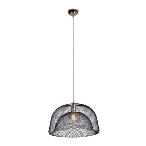 LAMPA WISZĄCA BREEZY CZARNY KLOSZ 46 cm