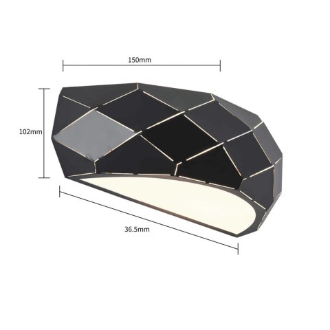 Light Prestige Kinkiet Reus czarny 1xE27