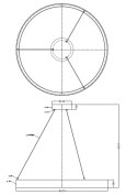 Light Prestige Lampa wisząca Midway Triangle czarna LED 3000K