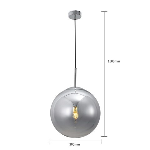Light Prestige Lampa wisząca Palla chrom 1xE14