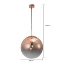Light Prestige Lampa wisząca Palla miedziana 1xE14