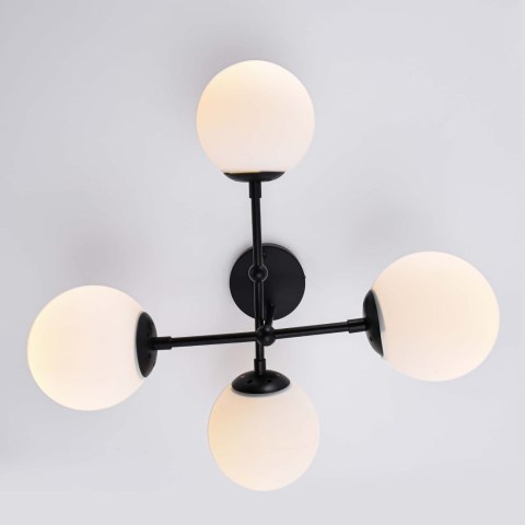 Light Prestige Lampa wisząca Roma 4 czarna 4xE14