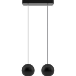 Lampa wisząca czarna Balli Kule 2pł Hellux