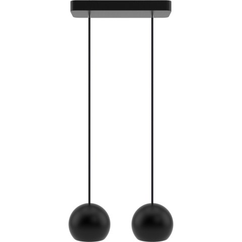 Lampa wisząca czarna Balli Kule 2pł Hellux