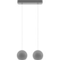 Lampa wisząca szara Balli Kule 2pł Hellux