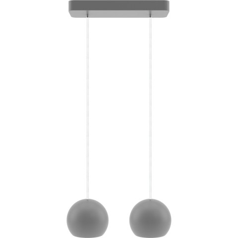 Lampa wisząca szara Balli Kule 2pł Hellux