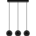 Lampa wisząca czarna Balli Kule 3pł Hellux