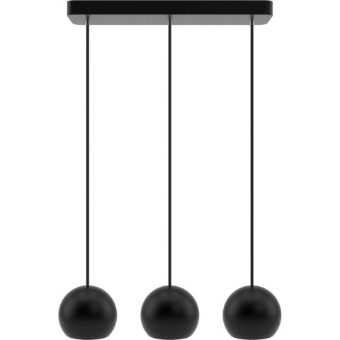Lampa wisząca czarna Balli Kule 3pł Hellux