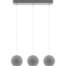 Lampa wisząca szara Balli Kule 3 pł Hellux