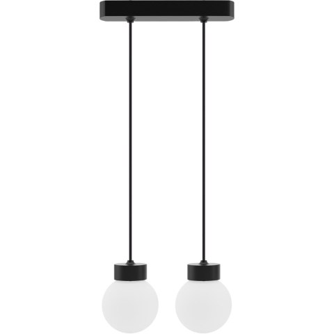Lampa wisząca Barrel-Orb Kula 2pł czarny Hellux