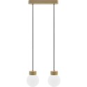 Lampa wisząca Barrel-Orb Kula 2pł dąb Hellux