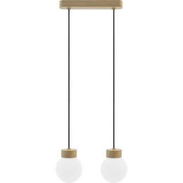 Lampa wisząca Barrel-Orb Kula 2pł dąb Hellux
