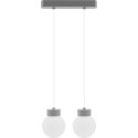 Lampa wisząca Barrel-Orb Kula 2pł szary Hellux