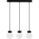 Lampa wisząca Barrel-Orb Kula 3pł czarny Hellux