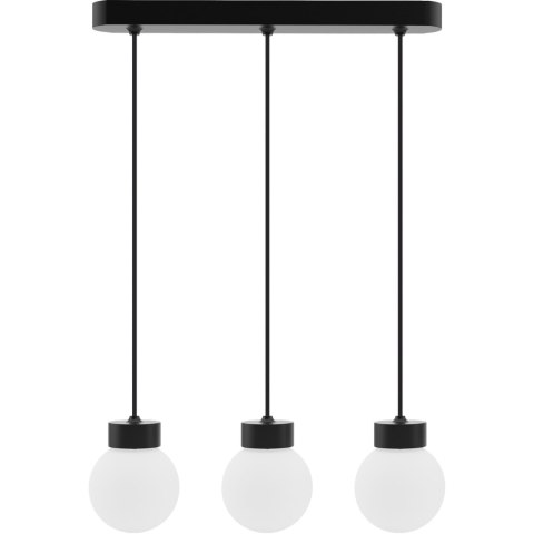 Lampa wisząca Barrel-Orb Kula 3pł czarny Hellux