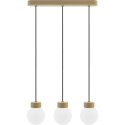 Lampa wisząca Barrel-Orb Kula 3pł dąb Hellux