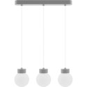 Lampa wisząca Barrel-Orb Kula 3pł szary Hellux