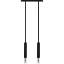 Lampa wisząca Madera2 klosz 2 pł czarny Hellux