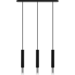 Lampa wisząca Madera2 klosz 3 pł czarny Hellux