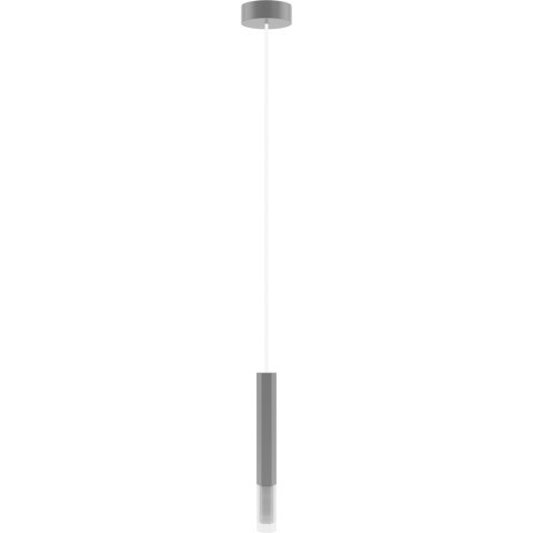 Lampa wisząca Madera2 Hexa 1 pł klosz szary Hellux