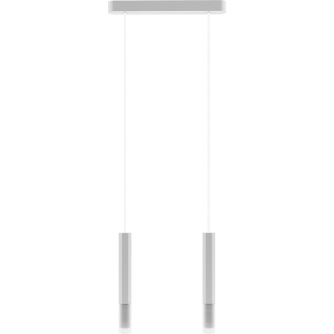 Lampa wisząca Madera2 Hexa 2pł klosz biały Hellux